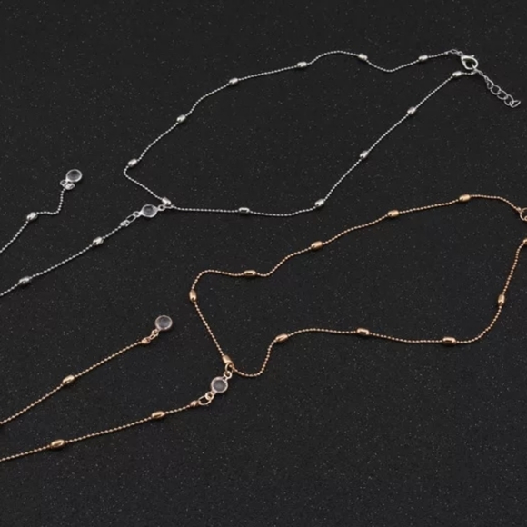 *NEW Gold Boho Long Bead Crystal Pendant Necklace - Picture 4 of 10